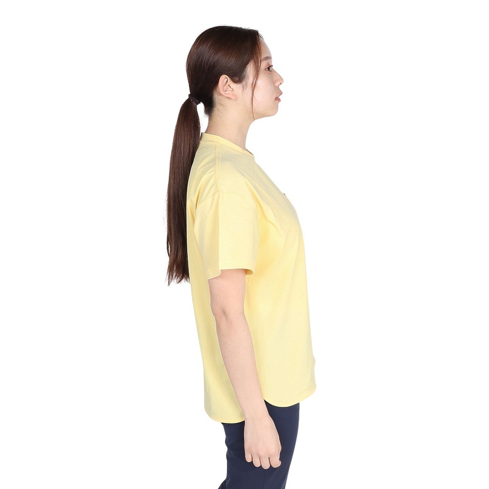 ホールアース（Whole Earth）（レディース）半袖 ポケット Tシャツ WE2TDZ55 LMN レモン