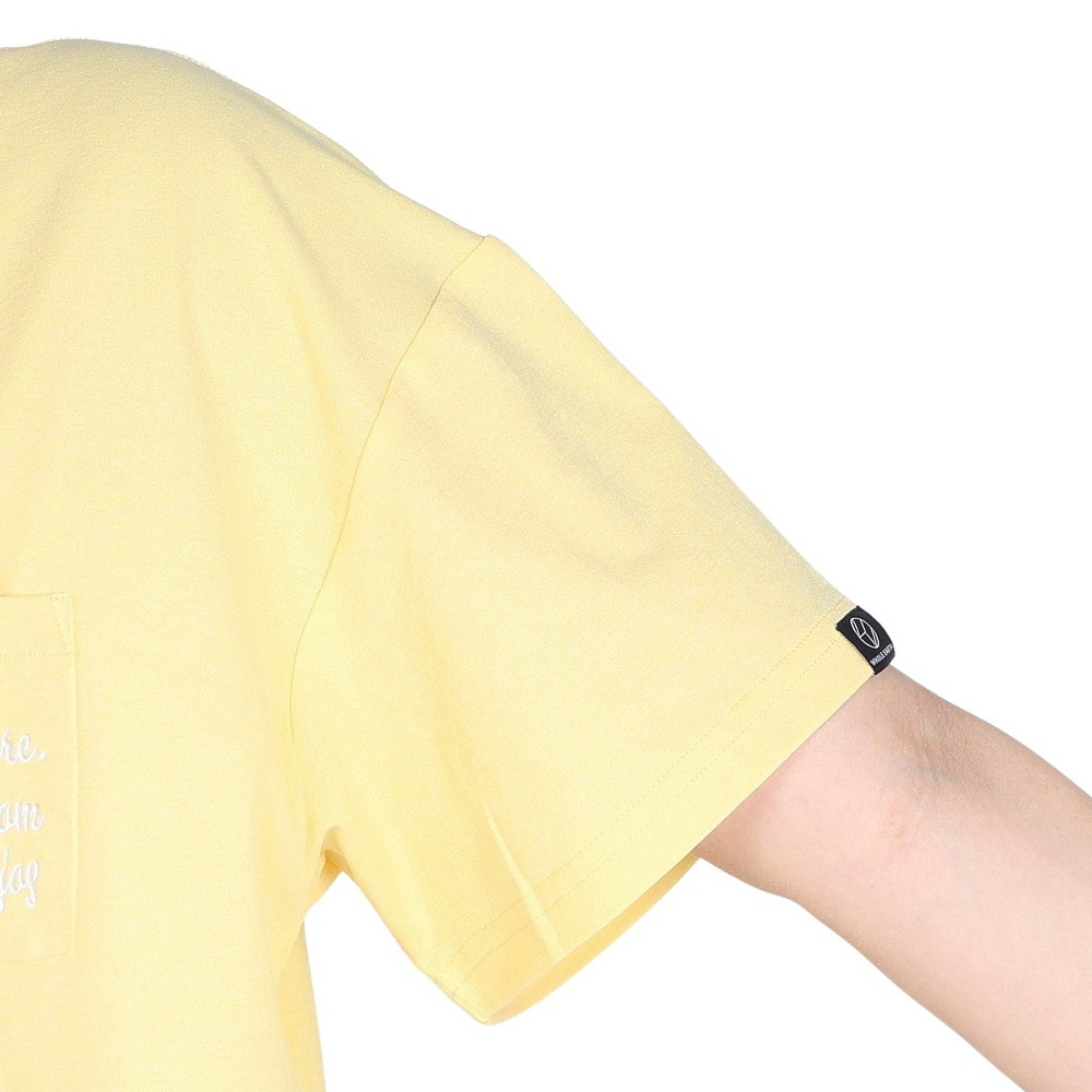 ホールアース（Whole Earth）（レディース）半袖 ポケット Tシャツ WE2TDZ55 LMN レモン