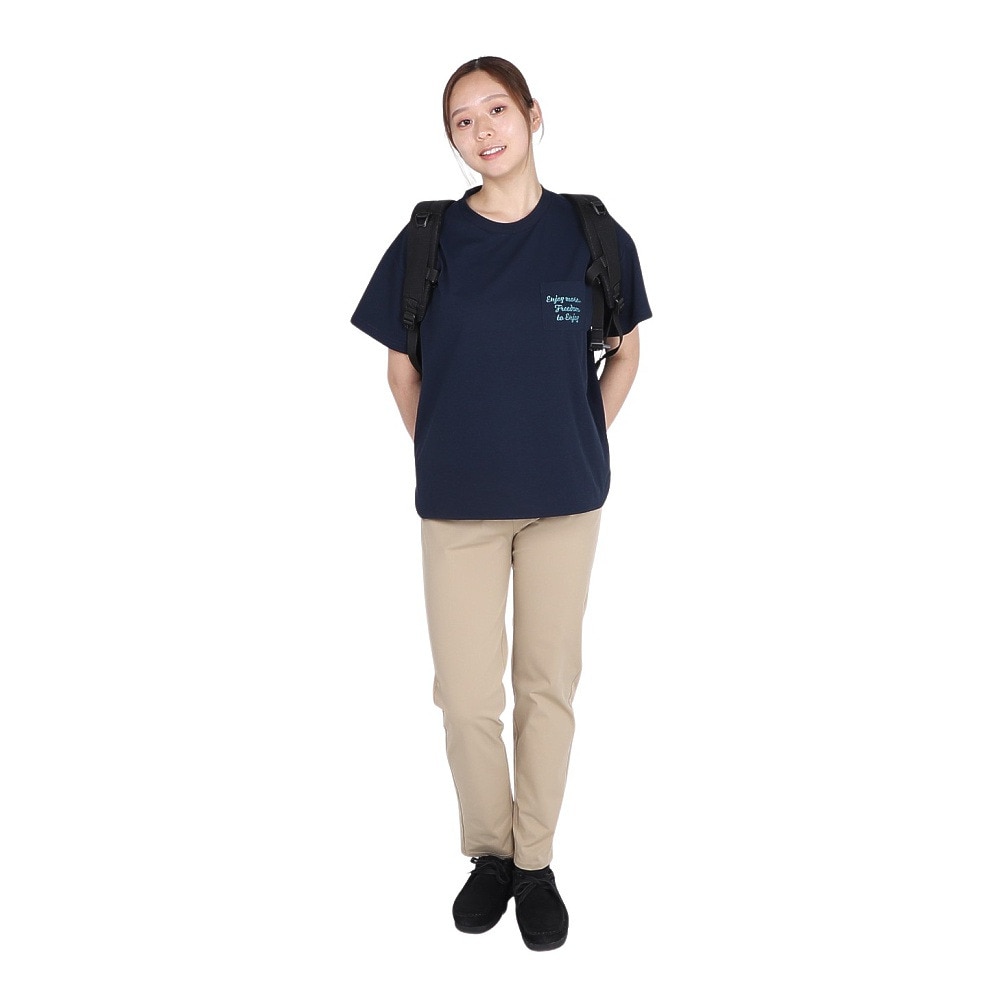 ホールアース（Whole Earth）（レディース）半袖 ポケット Tシャツ WE2TDZ55 NVY ネイビー
