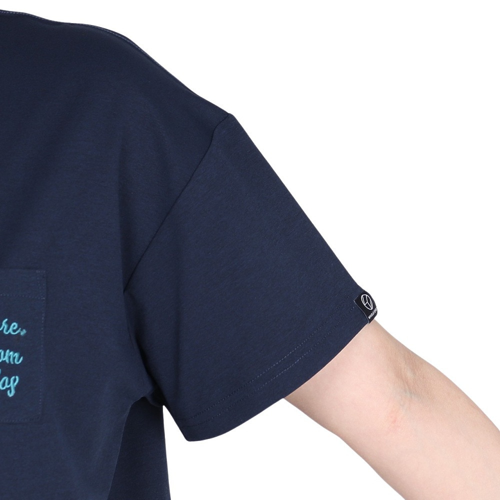 ホールアース（Whole Earth）（レディース）半袖 ポケット Tシャツ WE2TDZ55 NVY ネイビー