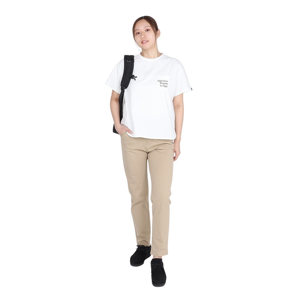 ホールアース（Whole Earth）（レディース）半袖 ポケット Tシャツ WE2TDZ55 WHT ホワイト