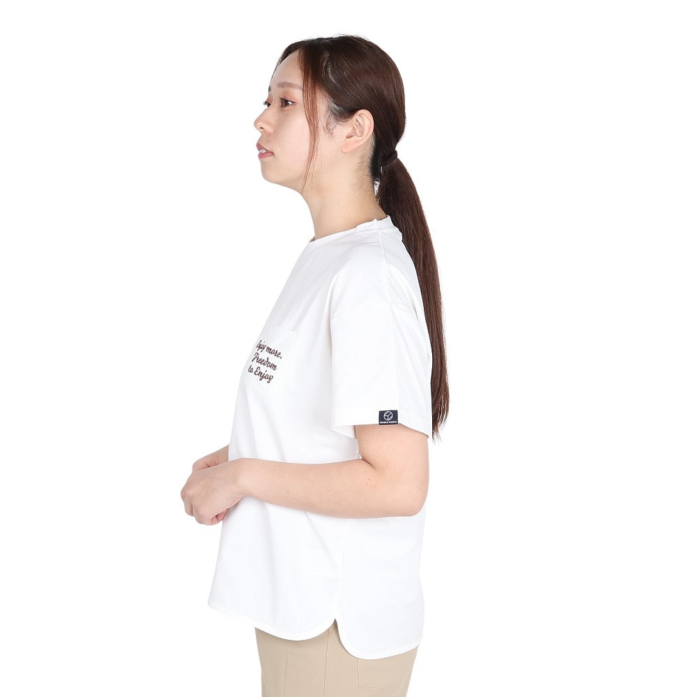 ホールアース（Whole Earth）（レディース）半袖 ポケット Tシャツ WE2TDZ55 WHT ホワイト
