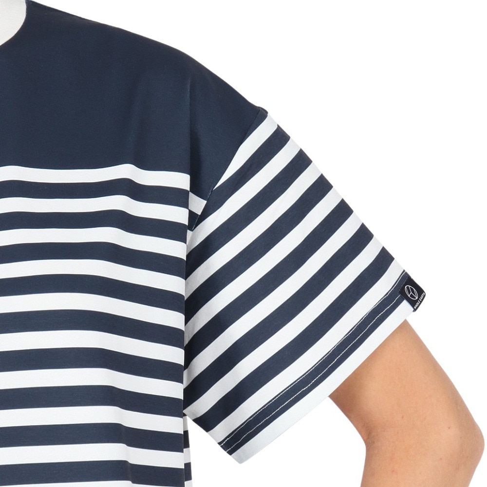 ホールアース（Whole Earth）（レディース）半袖Tシャツ BORDER WE2TDZ56 NVY