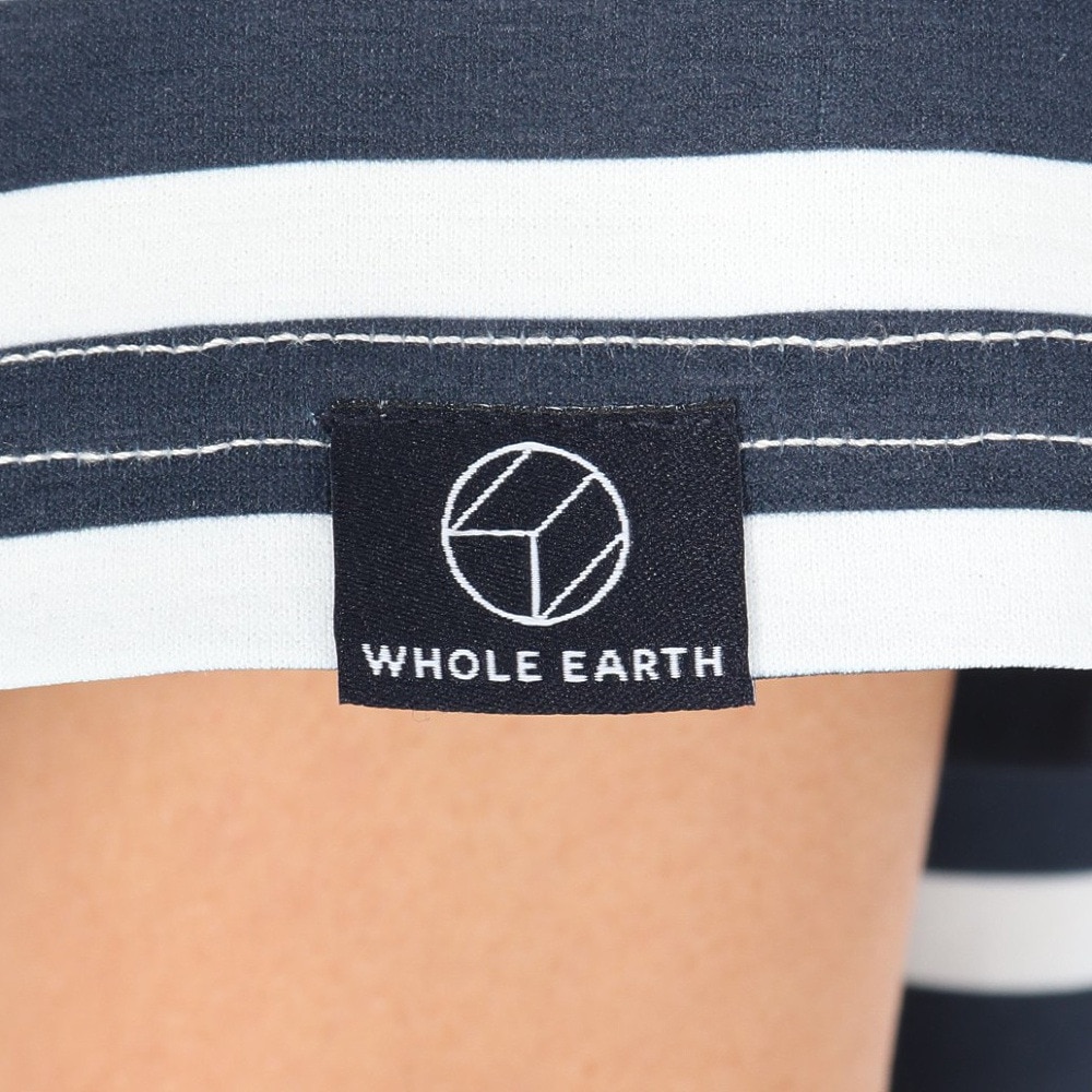 ホールアース（Whole Earth）（レディース）半袖Tシャツ BORDER WE2TDZ56 NVY