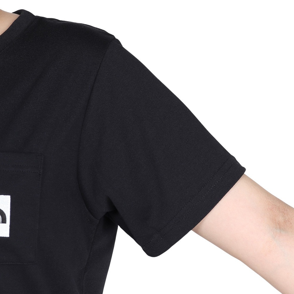 ザ・ノース・フェイス（THE NORTH FACE）（レディース）半袖 スクエアロゴポケット Tシャツ NTW82541 K