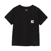 (レディース)半袖 スクエアロゴポケット Tシャツ NTW82541 K