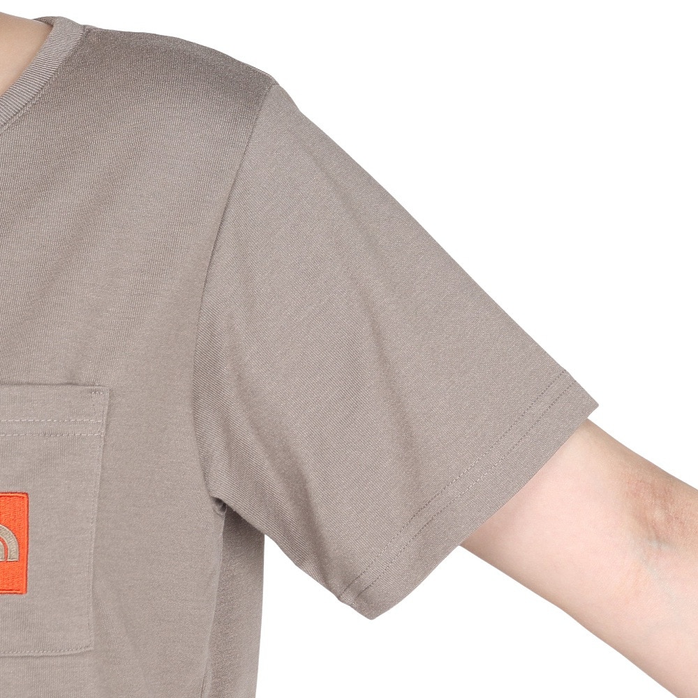 ザ・ノース・フェイス（THE NORTH FACE）（レディース）半袖 スクエアロゴポケット Tシャツ NTW82541 MR