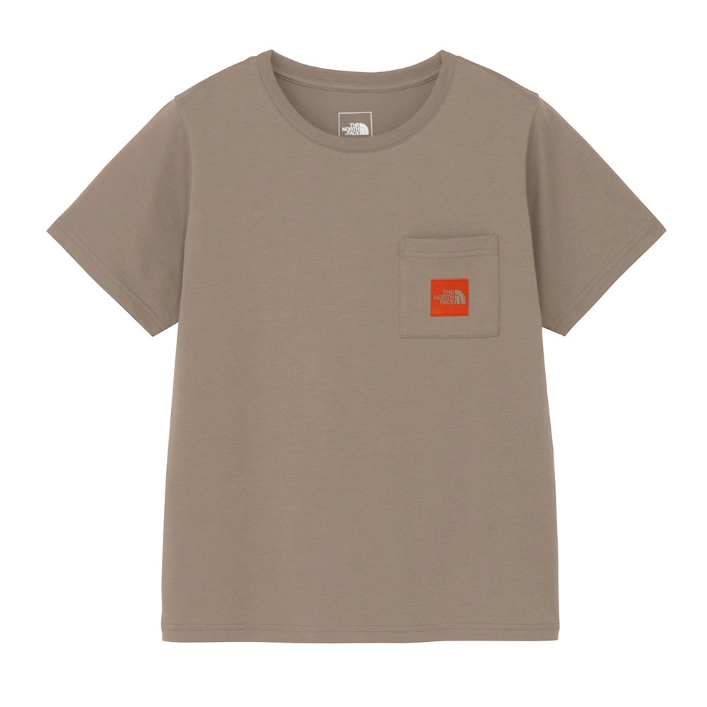 ザ・ノース・フェイス（THE NORTH FACE）（レディース）半袖 スクエアロゴポケット Tシャツ NTW82541 MR