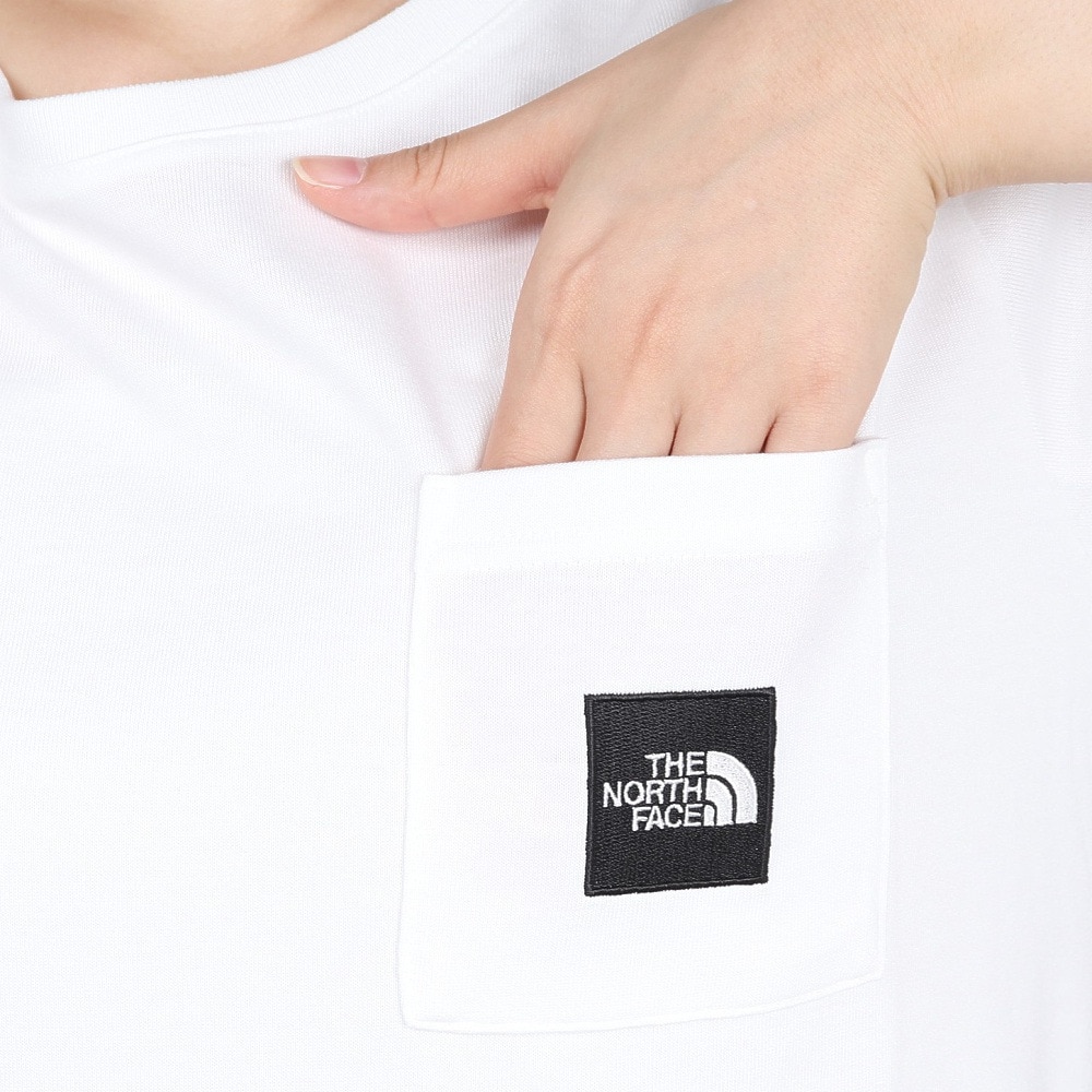 ザ・ノース・フェイス（THE NORTH FACE）（レディース）半袖 スクエアロゴポケット Tシャツ NTW82541 W
