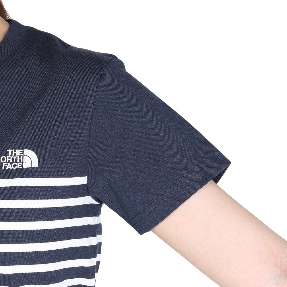ザ・ノース・フェイス（THE NORTH FACE）（レディース）半袖Tシャツ ショートスリーブ パネルボーダーTシャツ NTW32406 UN 速乾