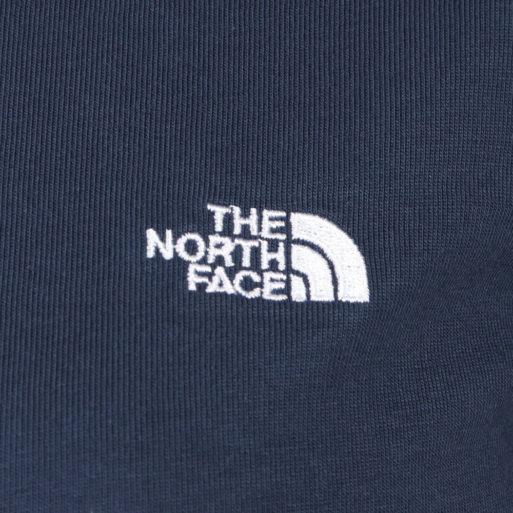 ザ・ノース・フェイス（THE NORTH FACE）（レディース）半袖Tシャツ フラッシュドライ スモール ロゴ コットン NTW32534 UN ネイビー