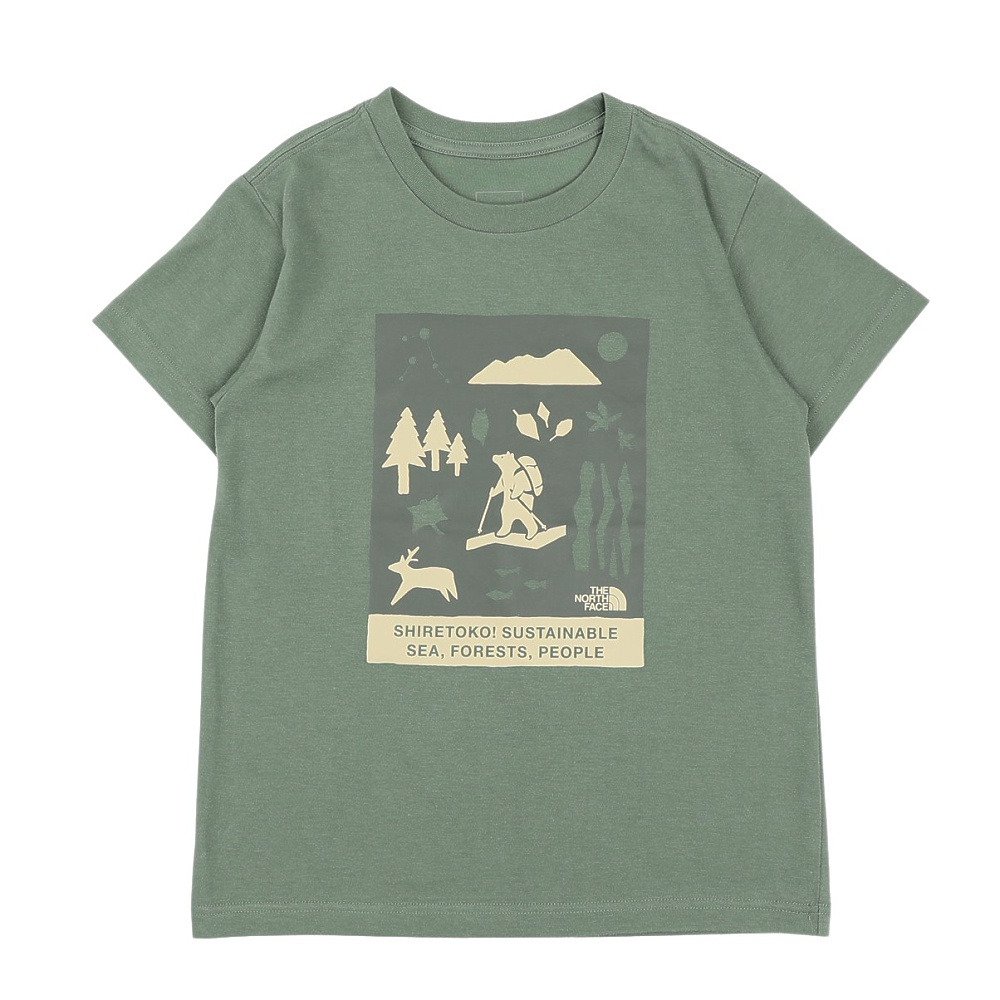 ジュニア 半袖Tシャツ シレトコトコ NTJ32534ST DG