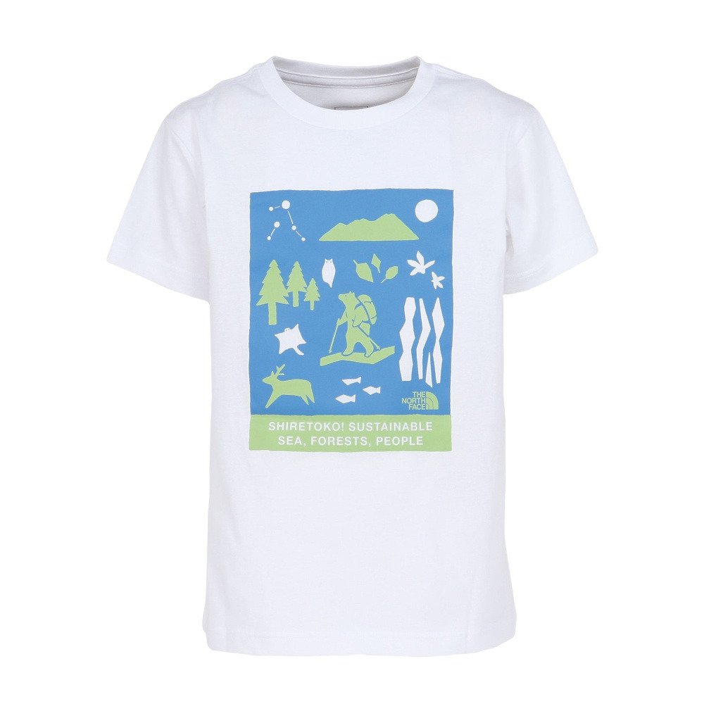 ジュニア 半袖Tシャツ シレトコトコ NTJ32534ST W