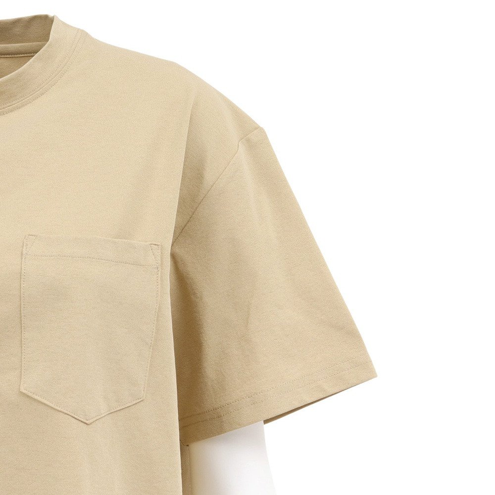 ホールアース（Whole Earth）（レディース）ポケット付き 半袖Tシャツ WE2VDZ77 BEG