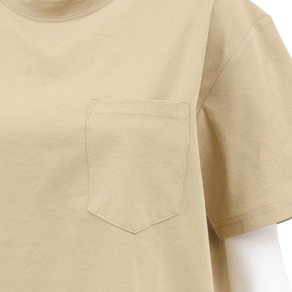 ホールアース（Whole Earth）（レディース）ポケット付き 半袖Tシャツ WE2VDZ77 BEG
