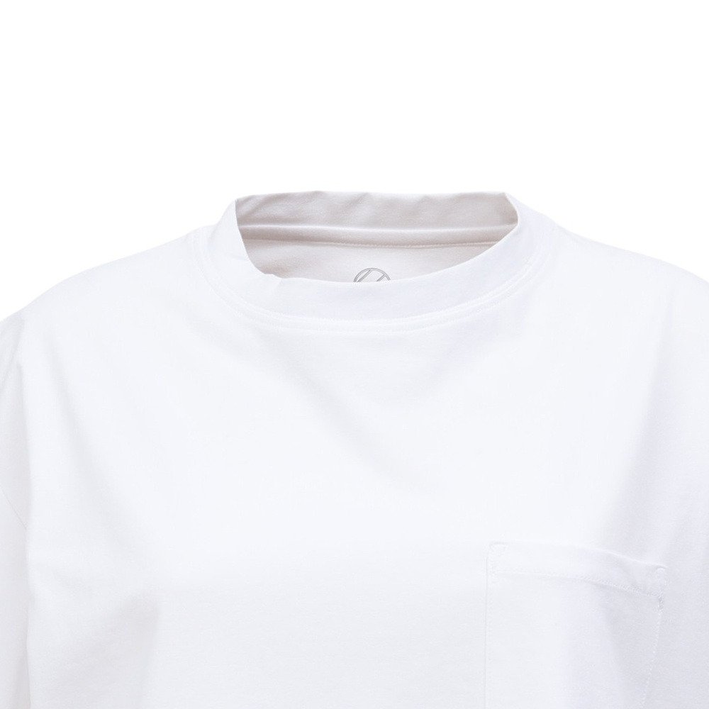 ホールアース（Whole Earth）（レディース）ポケット付き 半袖Tシャツ WE2VDZ77 WHT