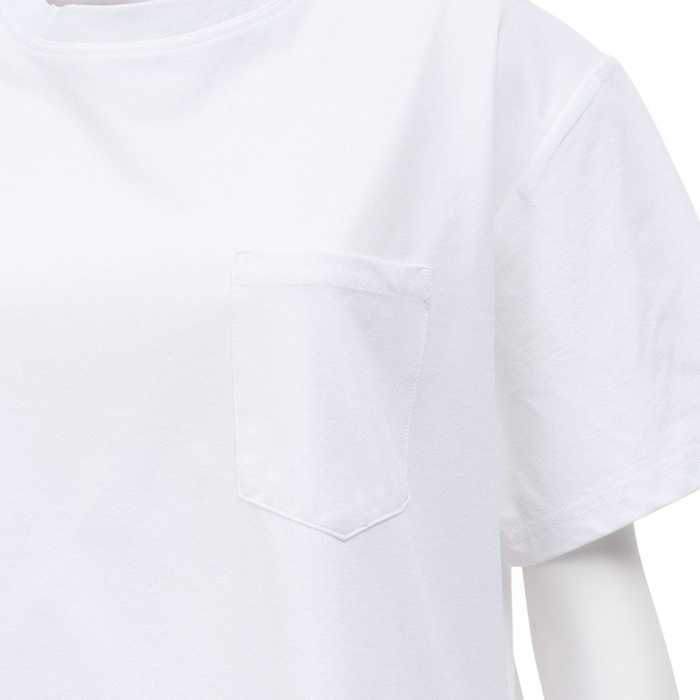 ホールアース（Whole Earth）（レディース）ポケット付き 半袖Tシャツ WE2VDZ77 WHT