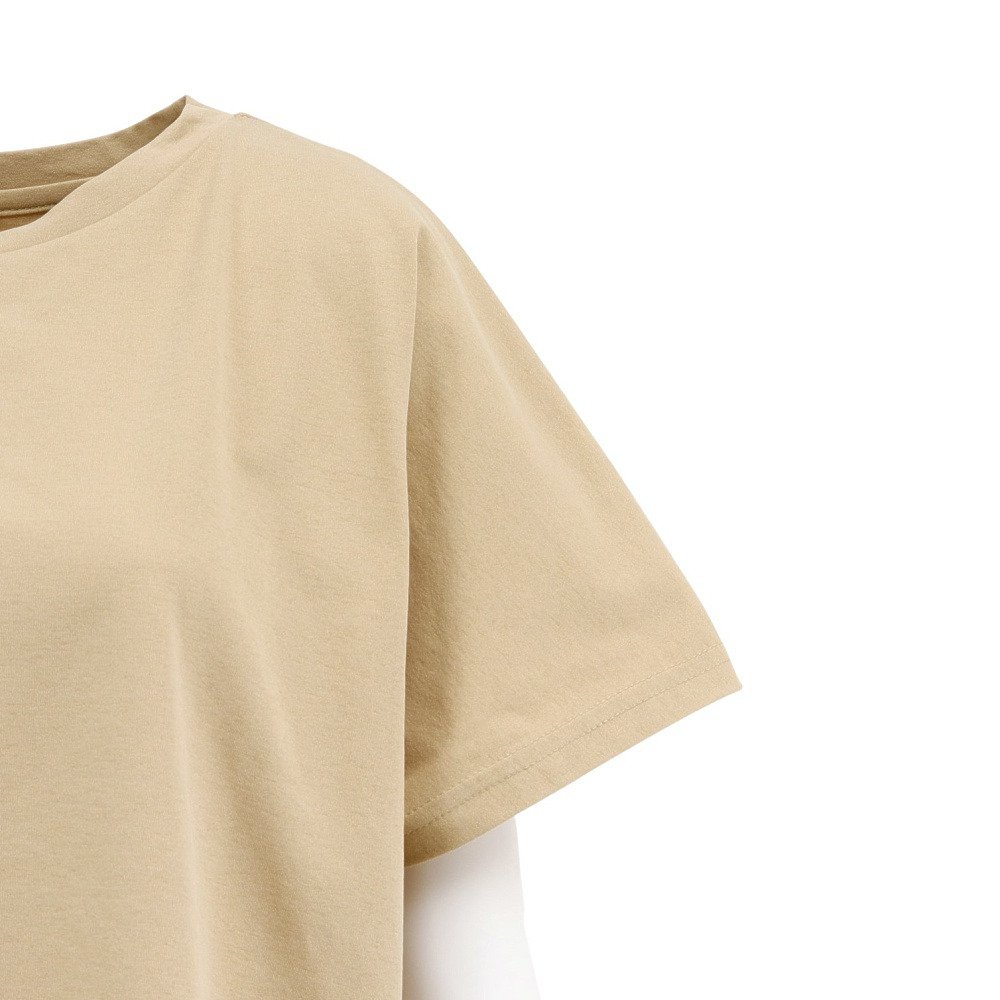 ホールアース（Whole Earth）（レディース）半袖 ドルマンTシャツ WE2VDZ78 BEG