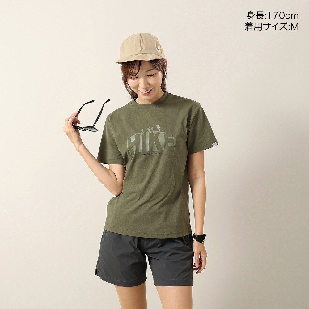 ロジャーエーガー（ROGEREGGER）（レディース）ドライストレッチ ハイク 半袖Tシャツ RE26SCD5620031 KHK