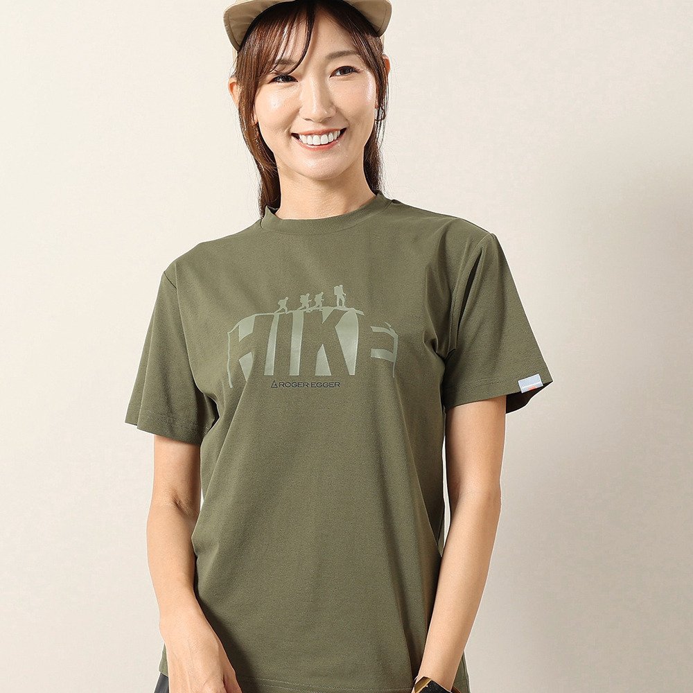 ロジャーエーガー（ROGEREGGER）（レディース）ドライストレッチ ハイク 半袖Tシャツ RE26SCD5620031 KHK
