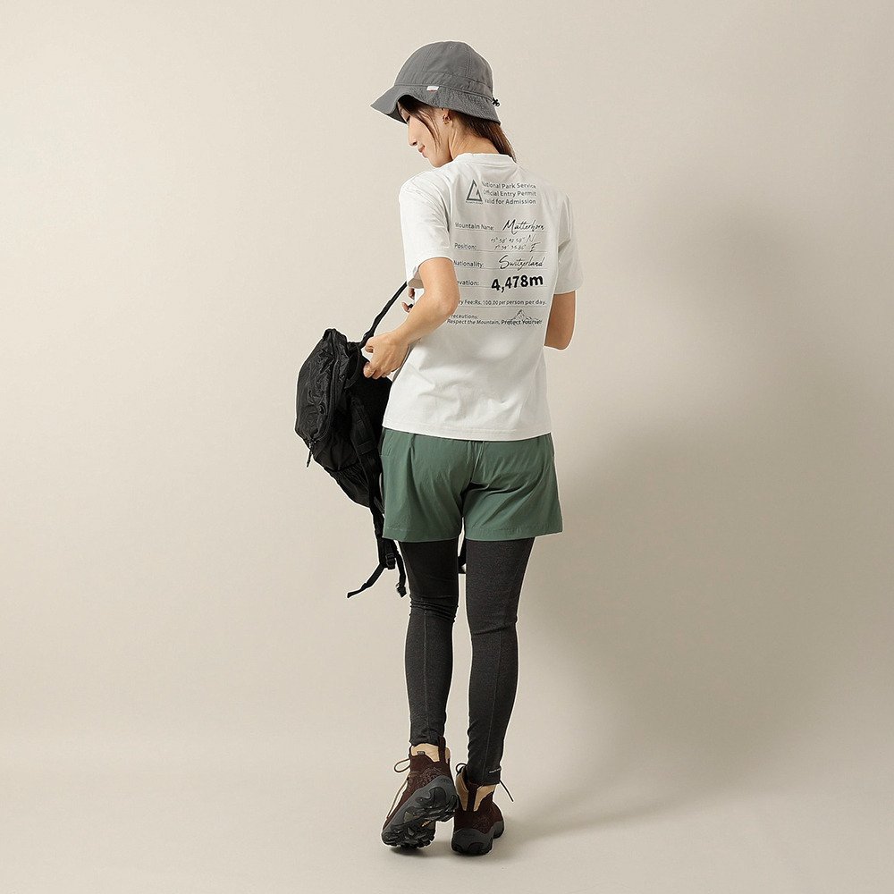 ロジャーエーガー（ROGEREGGER）（レディース）半袖Tシャツ ドライストレッチ マッターホルンシャツ RE26SCD5620032 OWHT