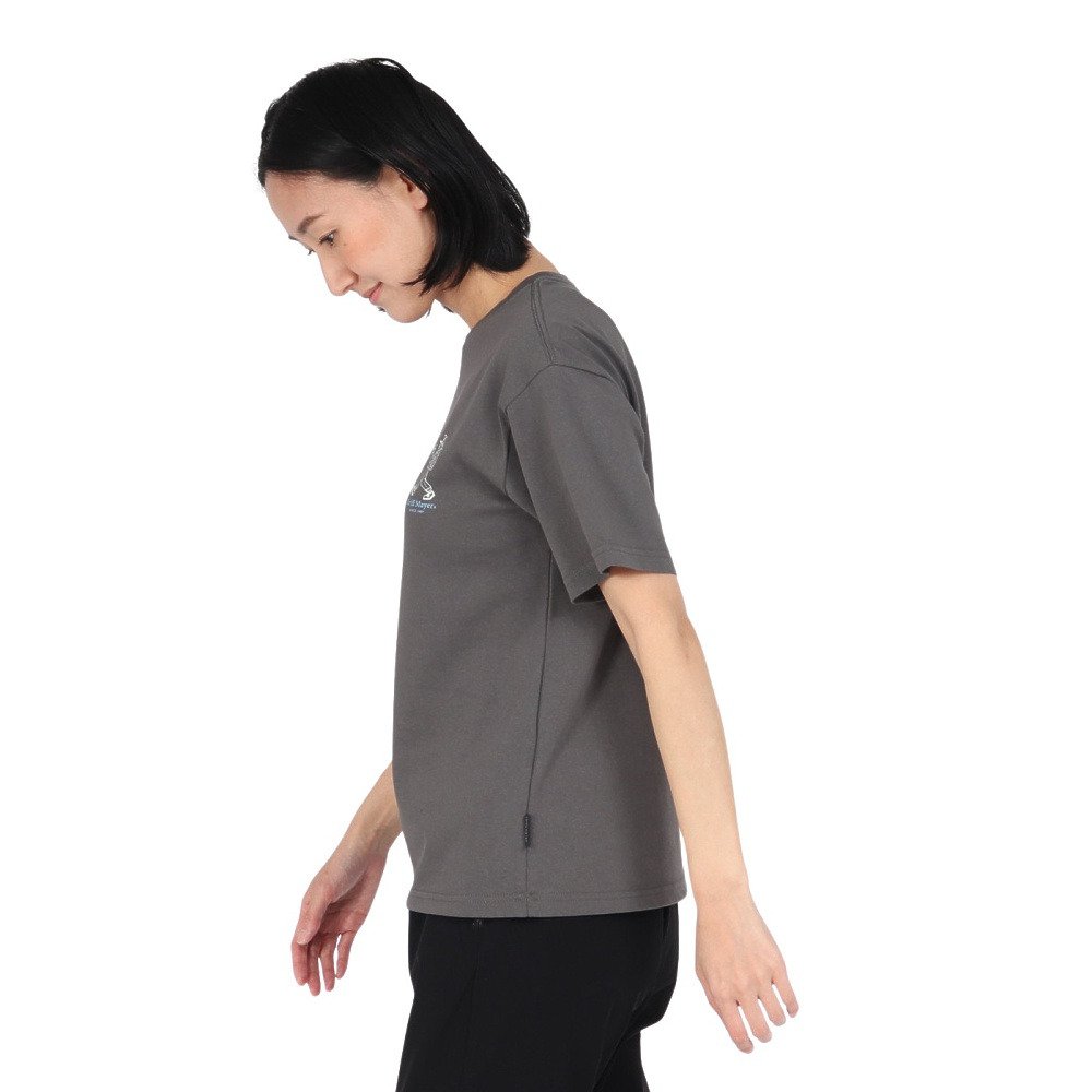 クリフメイヤー（KRIFF MAYER）（レディース）プリント半袖Tシャツ W2547845X:17:CHARCOAL