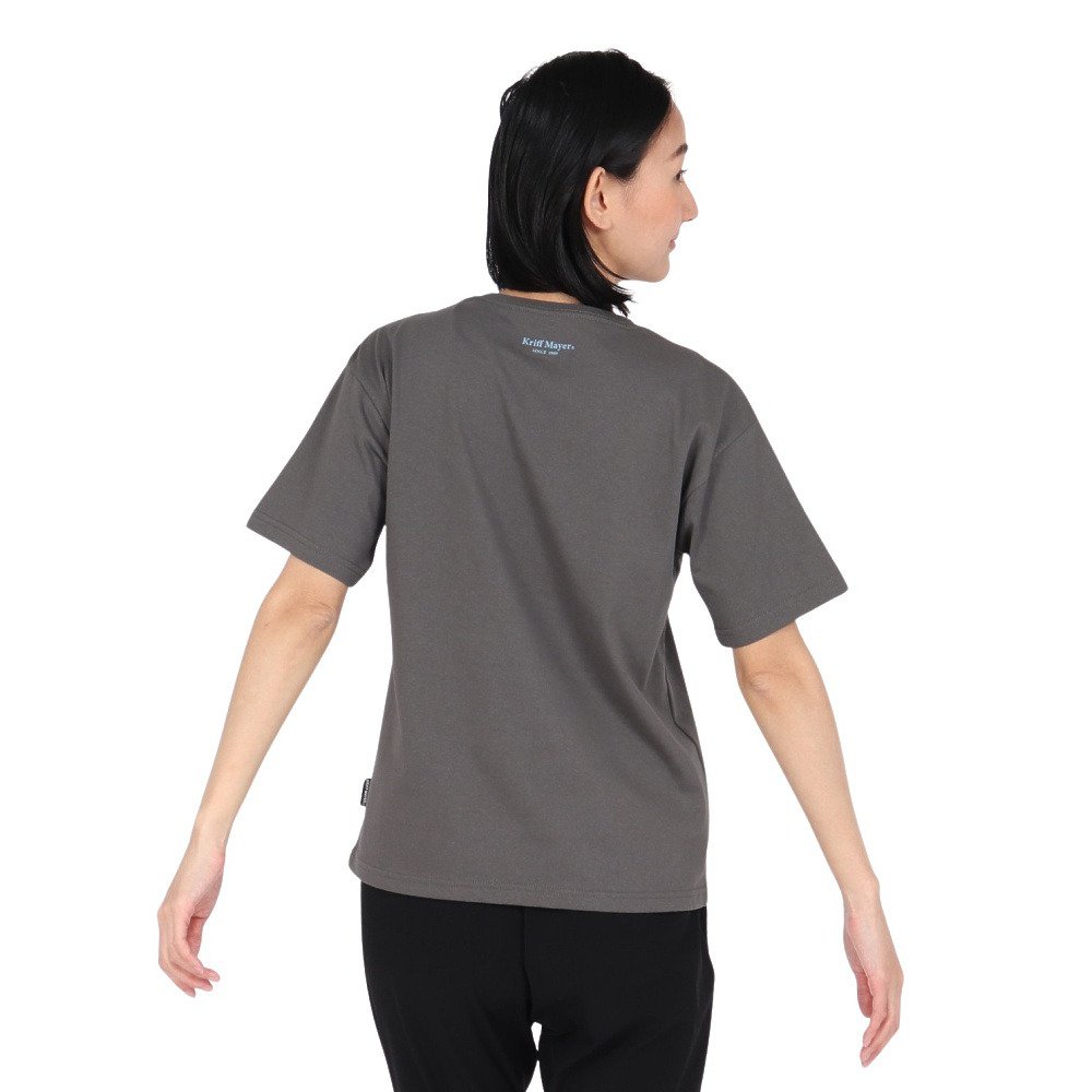 クリフメイヤー（KRIFF MAYER）（レディース）プリント半袖Tシャツ W2547845X:17:CHARCOAL