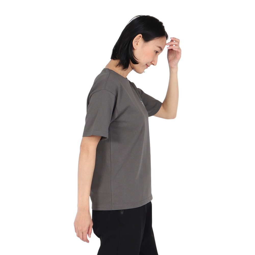クリフメイヤー（KRIFF MAYER）（レディース）プリント半袖Tシャツ W2547845X:17:CHARCOAL