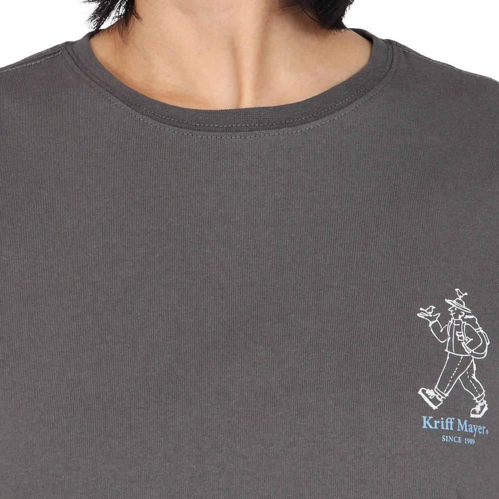 クリフメイヤー（KRIFF MAYER）（レディース）プリント半袖Tシャツ W2547845X:17:CHARCOAL
