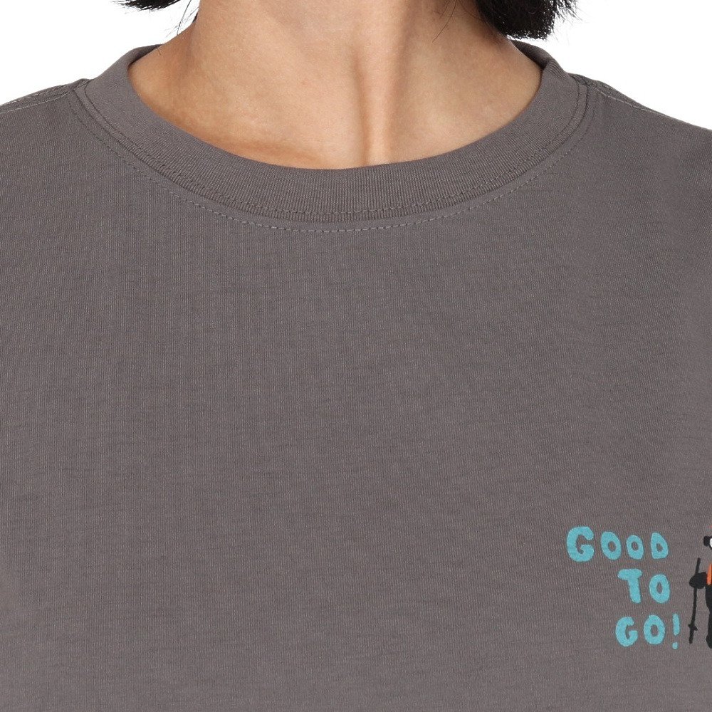 クリフメイヤー（KRIFF MAYER）（レディース）プリント半袖Tシャツ クマ W2547846X:17:CHARCOAL