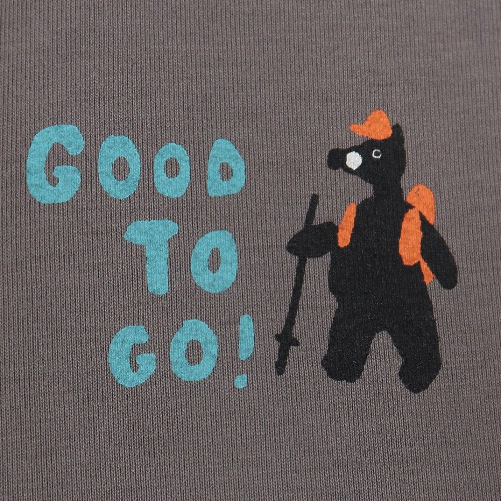 クリフメイヤー（KRIFF MAYER）（レディース）プリント半袖Tシャツ クマ W2547846X:17:CHARCOAL