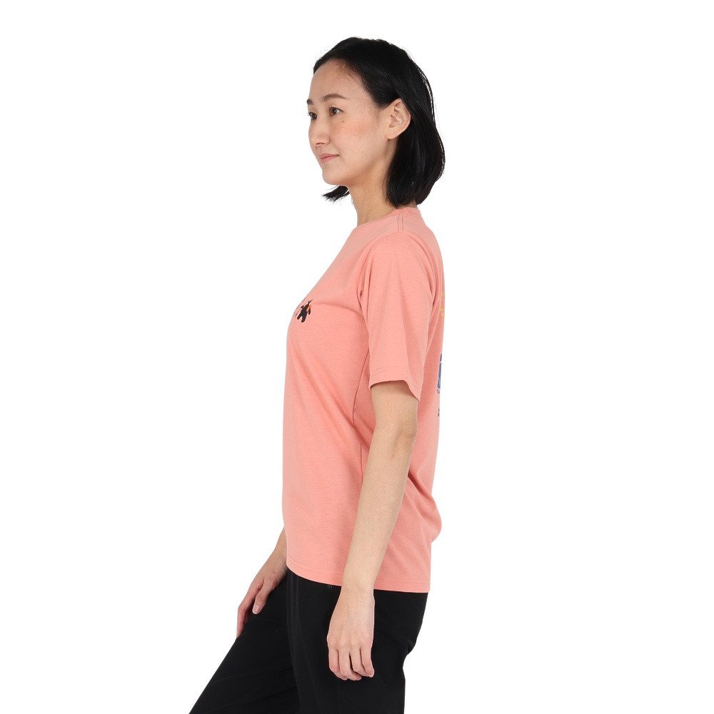 クリフメイヤー（KRIFF MAYER）（レディース）プリント半袖Tシャツ クマ W2547846X:30:PINK