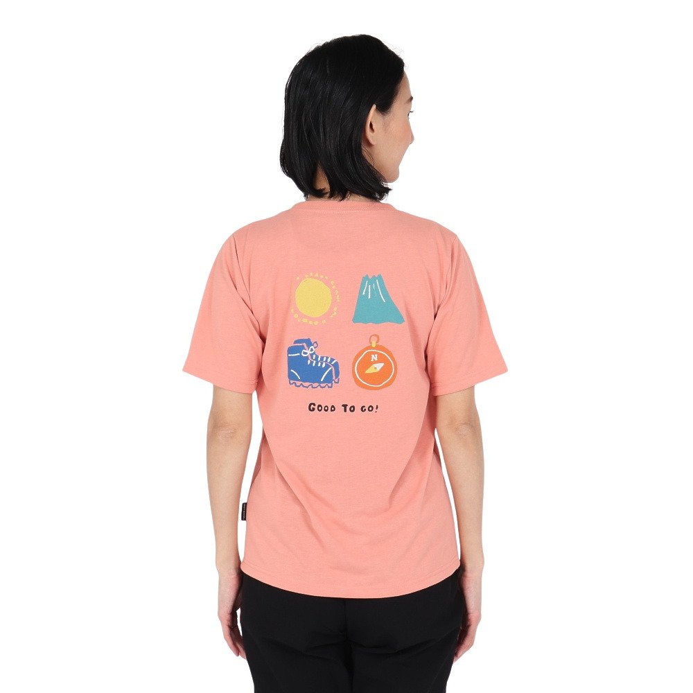 クリフメイヤー（KRIFF MAYER）（レディース）プリント半袖Tシャツ クマ W2547846X:30:PINK