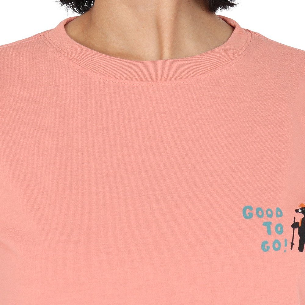 クリフメイヤー（KRIFF MAYER）（レディース）プリント半袖Tシャツ クマ W2547846X:30:PINK