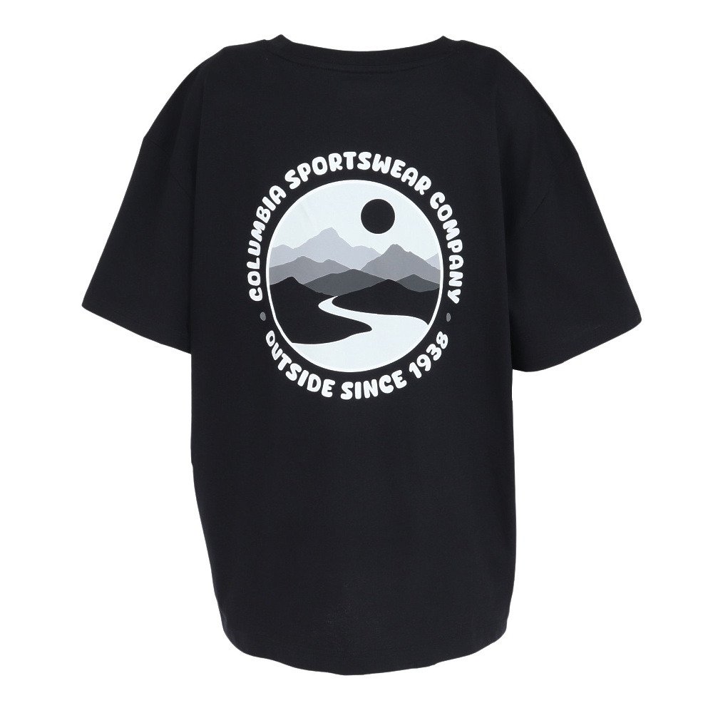 コロンビア（Columbia）（レディース）ローリングベンドグラフィックオーバーサイズド 半袖Tシャツ AR9588 015