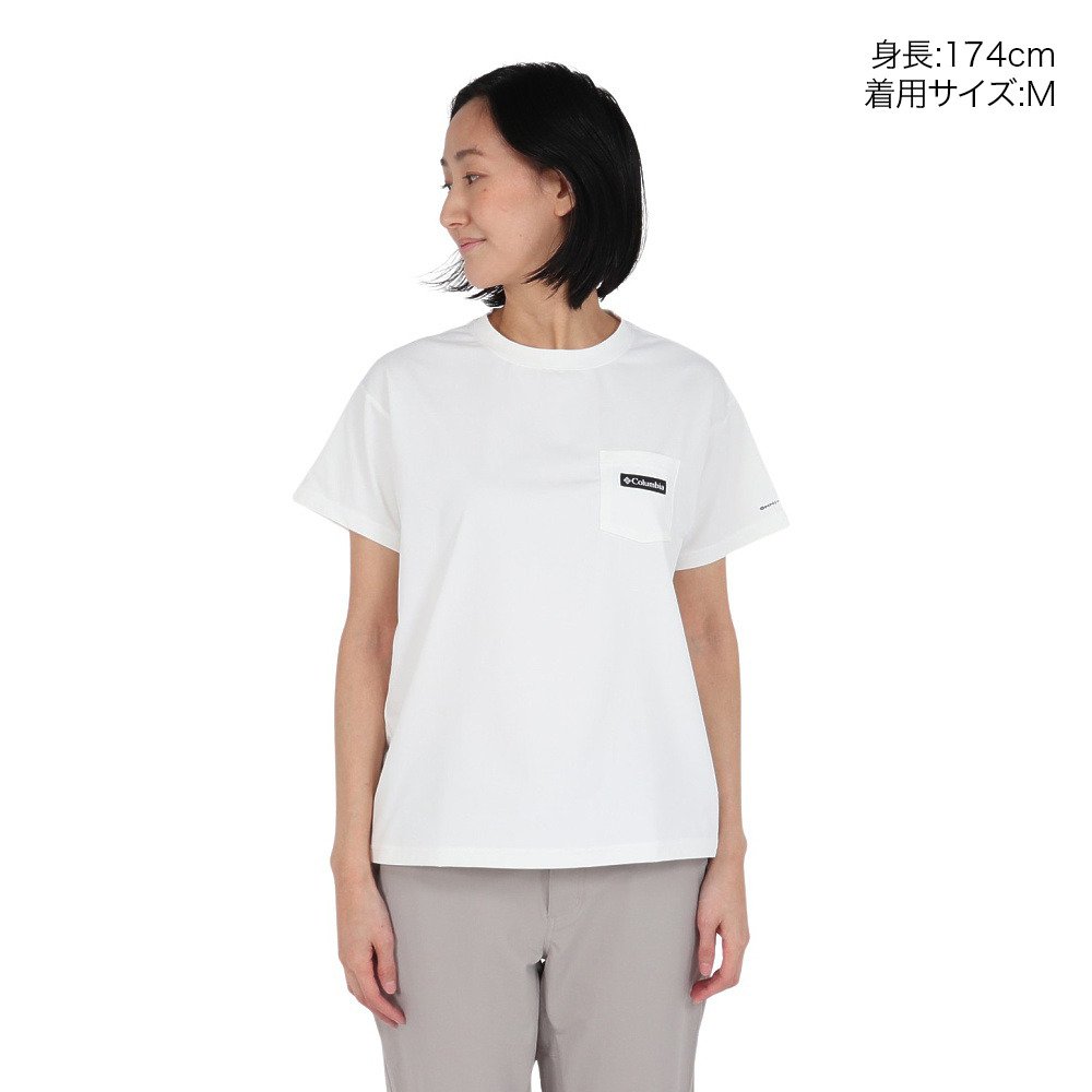コロンビア（Columbia）（レディース）ツイードキャナルポケット半袖Tシャツ PL7518 125