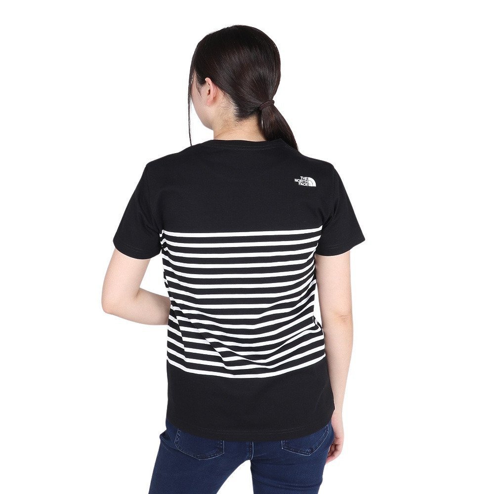 ショートスリーブ パネルボーダー 半袖Tシャツ NTW32406 K 4