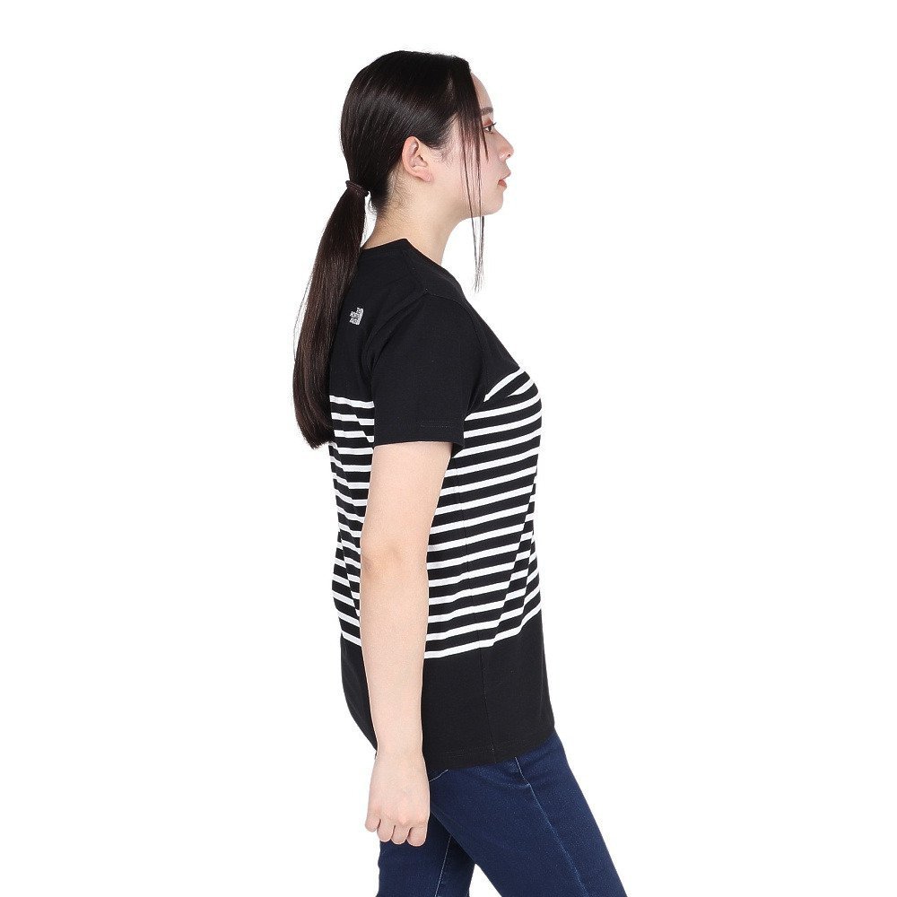 ショートスリーブ パネルボーダー 半袖Tシャツ NTW32406 K 5