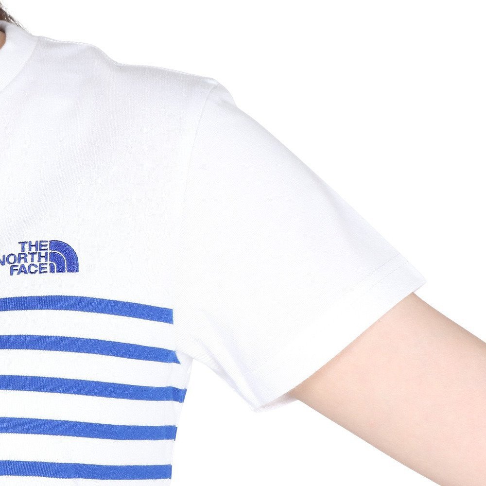 半袖Tシャツ ショートスリーブ パネルボーダーTシャツ NTW32406 W 7