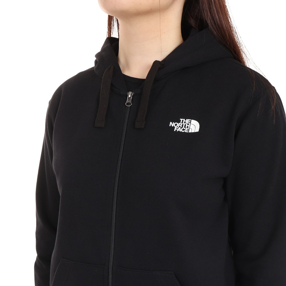 ザ・ノース・フェイス（THE NORTH FACE）（レディース）パーカー スウェット フルジップフーディ NT62334X K