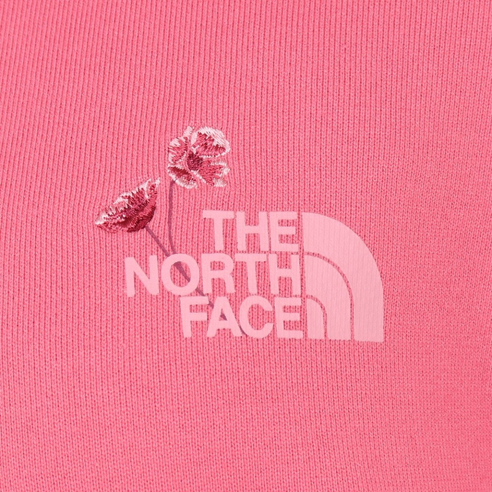 ノースフェイス（THE NORTH FACE）（レディース）トレーナー 長袖スウェット フラワーロゴクルー NT62335 LR ピンク