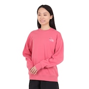 ノースフェイス(THE NORTH FACE)(レディース)トレーナー 長袖スウェット フラワーロゴクルー NT62335 LR ピンク