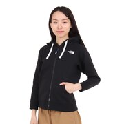 ノースフェイス(THE NORTH FACE)(レディース)パーカー スウェット リアビューフルジップフーディ NTW12340 K ブラック