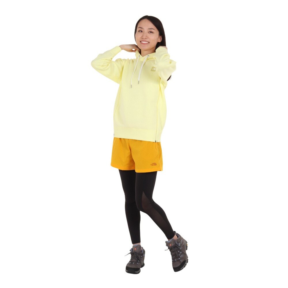 ノースフェイス（THE NORTH FACE）（レディース）パーカー 長袖スウェット オーバーサイズドスウェット NTW62347 SU イエロー