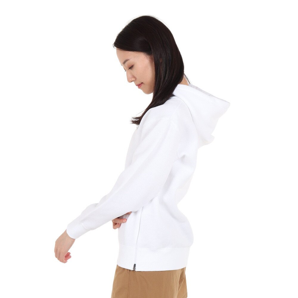 ノースフェイス（THE NORTH FACE）（レディース）パーカー 長袖スウェット オーバーサイズドスウェット NTW62347 W ホワイト