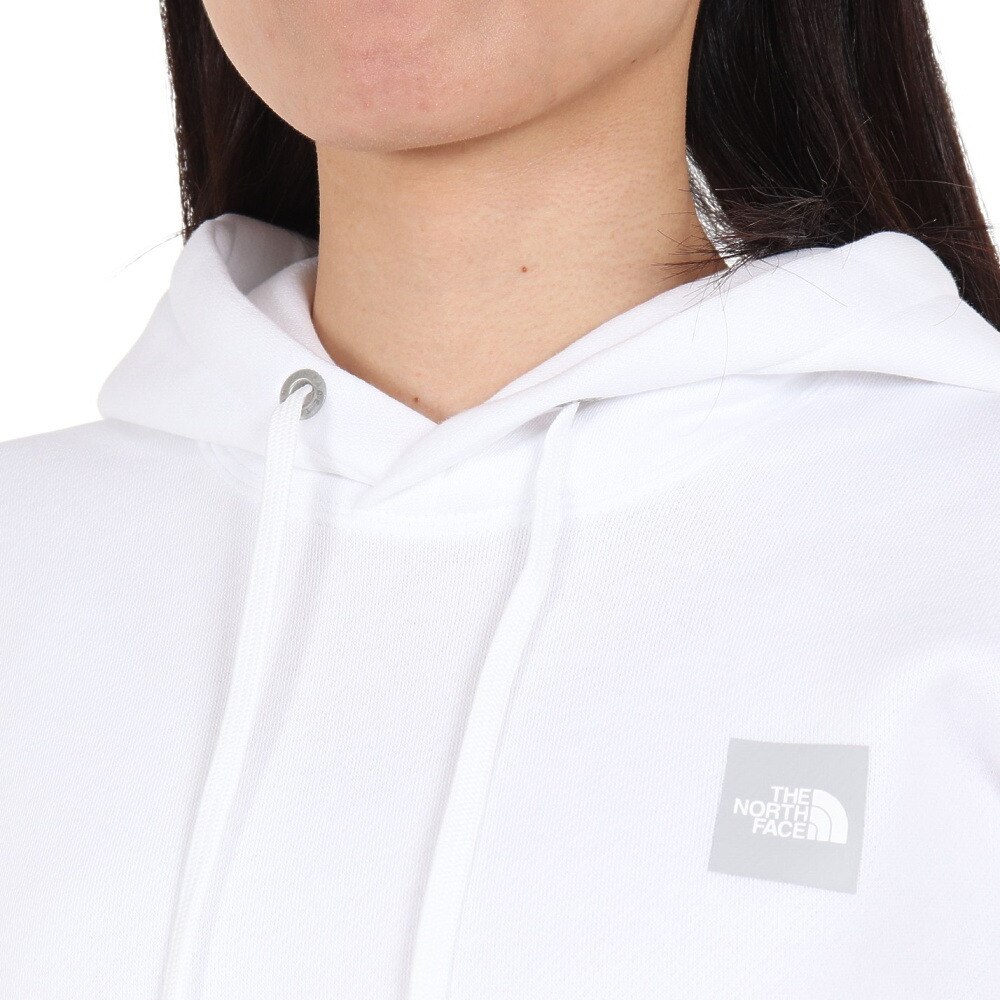 ノースフェイス（THE NORTH FACE）（レディース）パーカー 長袖スウェット オーバーサイズドスウェット NTW62347 W ホワイト