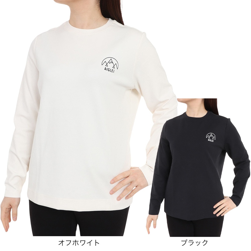 エーグル（AIGLE）（レディース）UVカット長袖ロゴTシャツ ZTFAO09-001