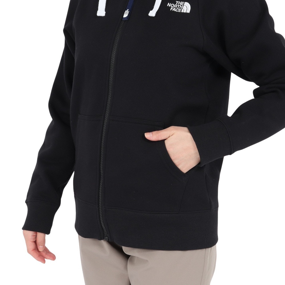 ザ・ノース・フェイス（THE NORTH FACE）（レディース）トレーナー スウェット リアビューフルジップフーディ NTW12442 K3