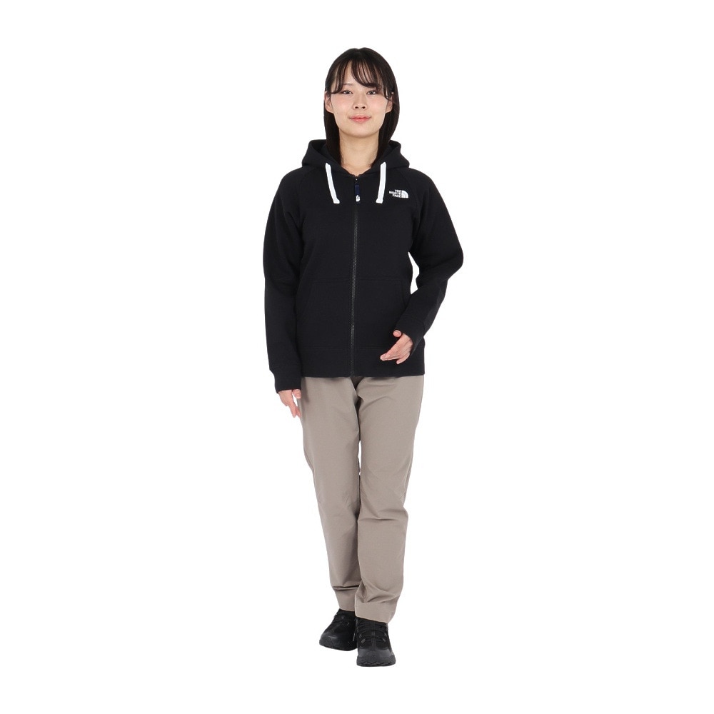 ザ・ノース・フェイス（THE NORTH FACE）（レディース）トレーナー スウェット リアビューフルジップフーディ NTW12442 K3