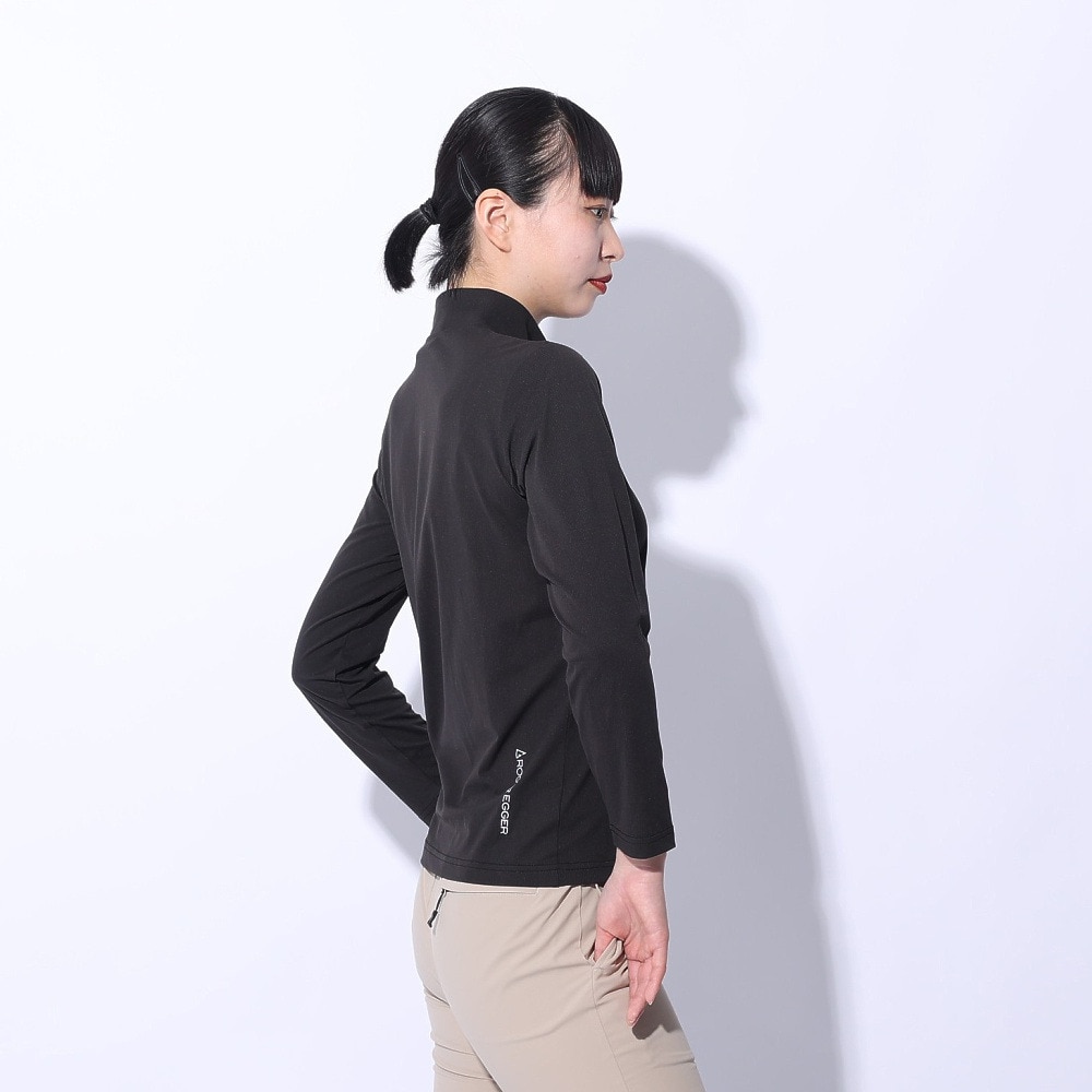 ロジャーエーガー（ROGEREGGER）（レディース）カットソー ルフトドライPP ジップ RE24SUK5620006 BLK